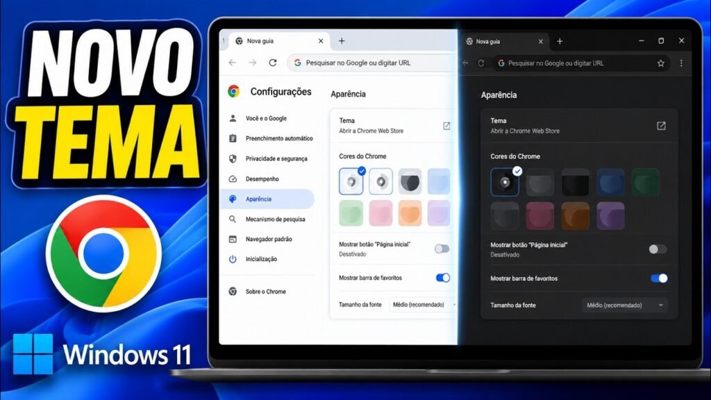 Miniatura do vídeo sobre como mudar o tema do Google Chrome