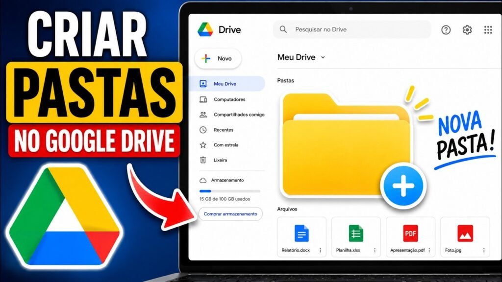 Thumbnail do vídeo Tecnoflavio: criar pastas no Google Drive pelo computador