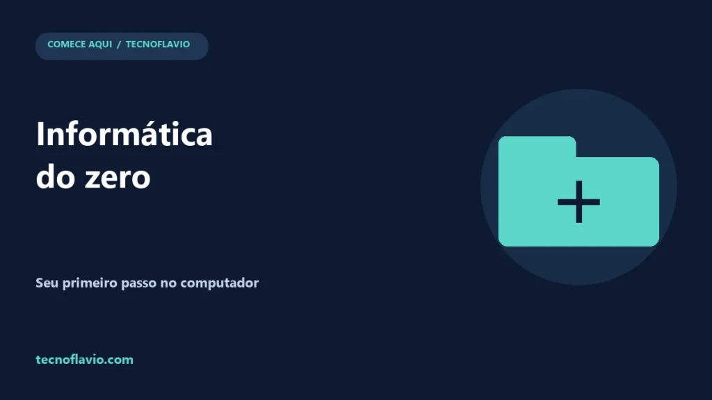 Informática do zero: ilustração do guia Tecnoflavio