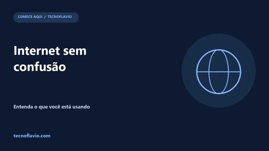 Internet sem confusão: ilustração do guia Tecnoflavio