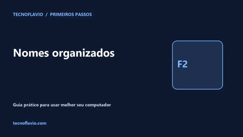 Nomes organizados — ilustração Tecnoflavio