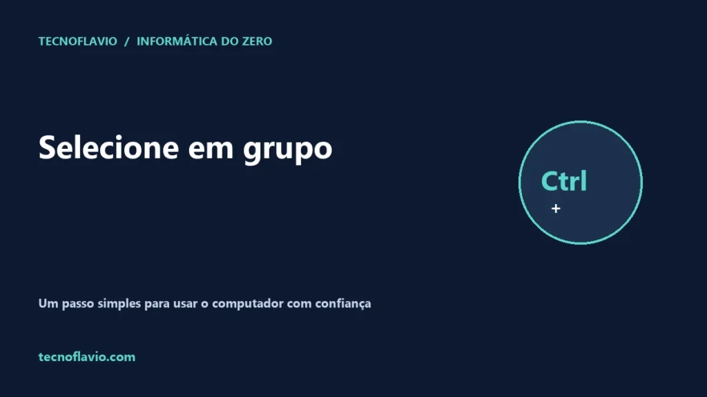 Selecione em grupo, ilustração original do Tecnoflavio