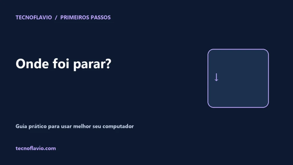 Onde foi parar? — ilustração Tecnoflavio