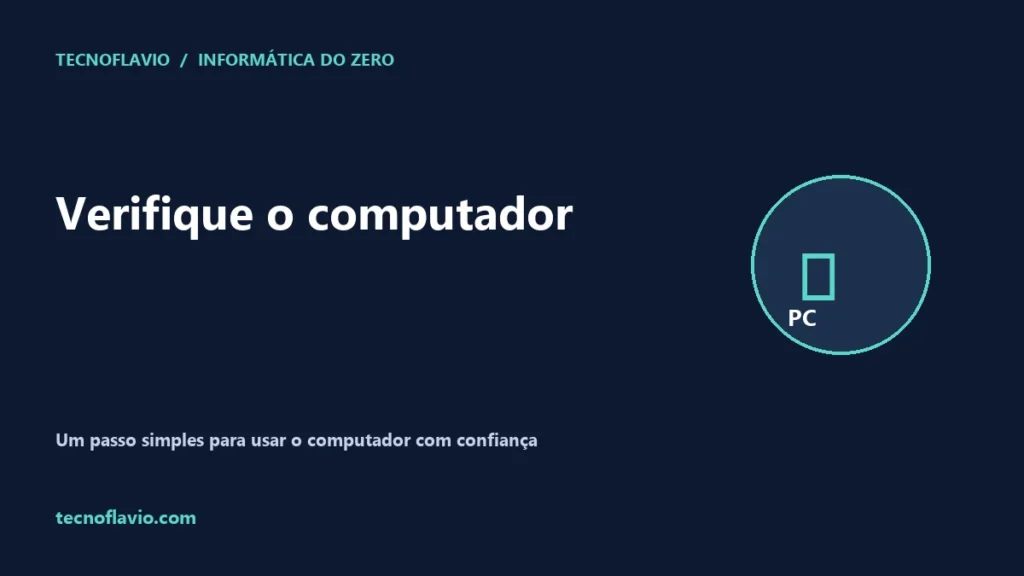Verifique o computador, ilustração original do Tecnoflavio